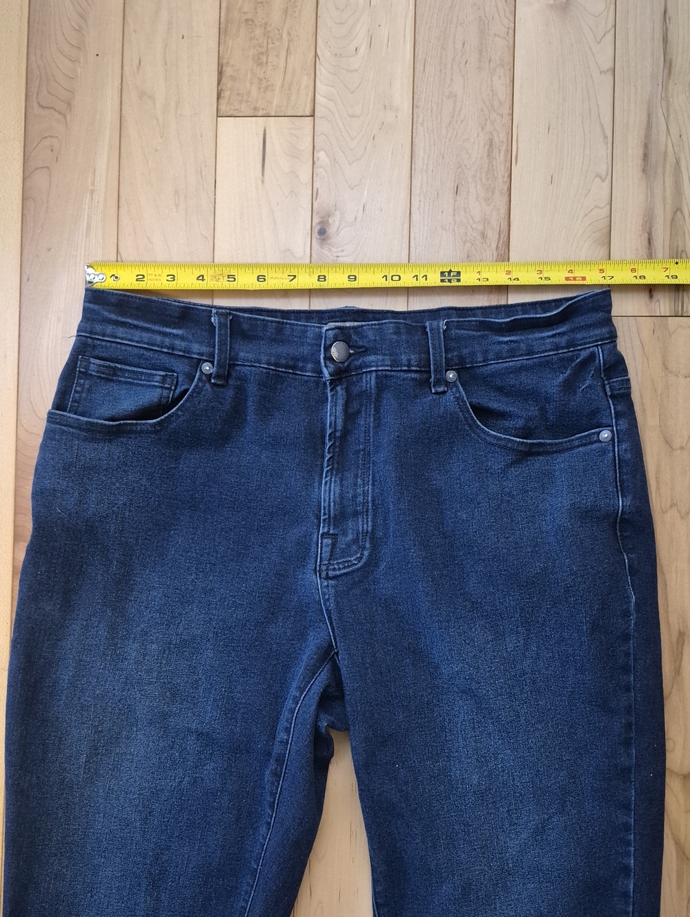Ted Baker Women's Size 34 Navy Denim Jeans Shortened To Capris - Picture 5 of 7